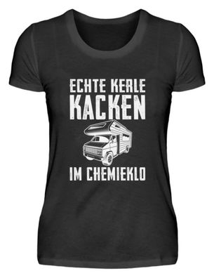 ECHTE KERLE KACKEN IM Chemieklo - Damenshirt