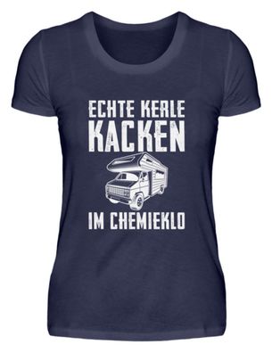 ECHTE KERLE KACKEN IM Chemieklo - Damen Premiumshirt