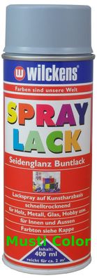Wilckens Lackspray Spraydose Lack Sprühlack Spraylack Farbe Silbergrau RAL 7001