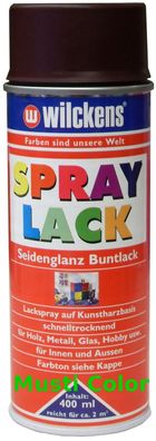 Wilckens Lackspray Spraydose Lack Sprühlack Spraylack Farbe Schokobraun RAL 8017