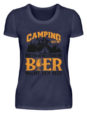 Camping LOST DIE BIER - Damen Premiumshirt