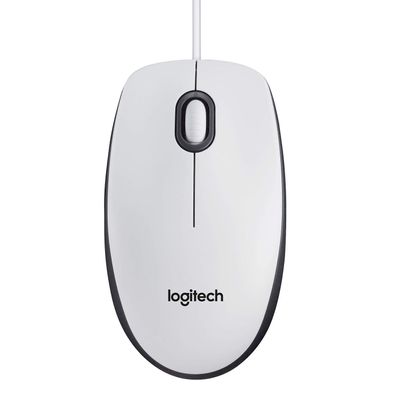 Logitech M100 Maus mit Kabel, 1000 DPI Optischer Sensor, USB-Anschluss