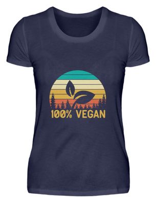 100% VEGAN - Damen Premiumshirt