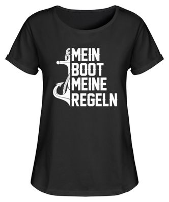 MEIN BOOT MEINE REGELN - Women Rollup Shirt-18CR9J9Z