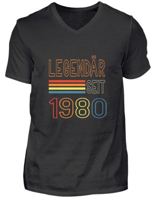 Legendär SEIT 1980 - Herren V-Neck Shirt