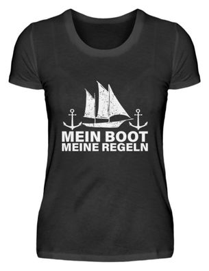 MEIN BOOT MEINE REGELN - Damen Basic T-Shirt-HW3PSTHD