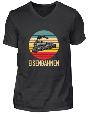 Eisenbahnen - Herren V-Neck Shirt