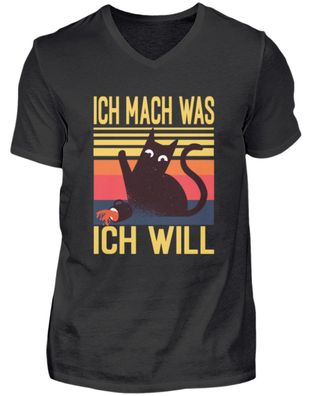 ICH MACH WAS ICH WILL - Herren V-Neck Shirt
