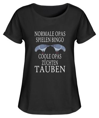 Normale OPAS Spielen BINGO COOLE OPAS - Damen RollUp Shirt