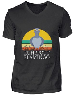 Ruhrpott Flamingo - Herren V-Neck Shirt