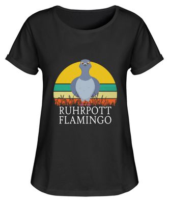 Ruhrpott Flamingo - Damen RollUp Shirt