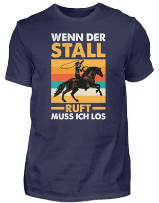 WENN DER STALL RUFT MUSS ICH LOS - Herren Premium Shirt-V57QGDI9