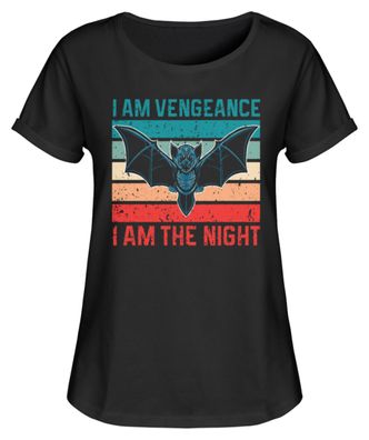 I AM Vengeance I AM THE NICHT - Damen RollUp Shirt