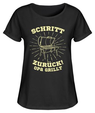 Schritt ZURÜCK OPA GRILLT - Damen RollUp Shirt