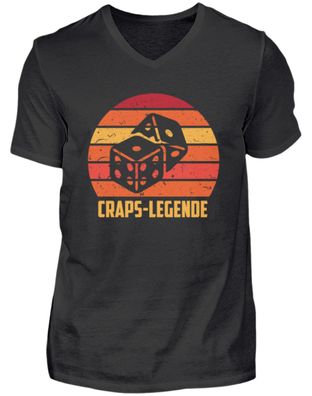 CRAPS-LEGENDE - Herren V-Neck Shirt