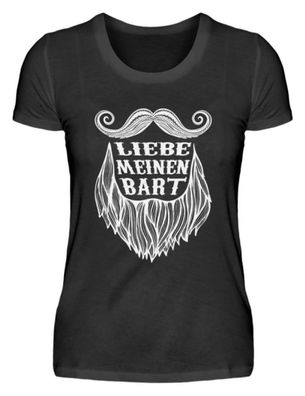 LIEBE MEINEN BART - Damen Basic T-Shirt-O4JWAYSG