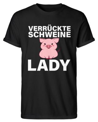 Verrückte Schweine LADY - Herren RollUp Shirt