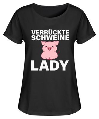 Verrückte Schweine LADY - Damen RollUp Shirt