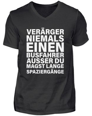 Verärger Niemals EINEN Busfahrer - Herren V-Neck Shirt