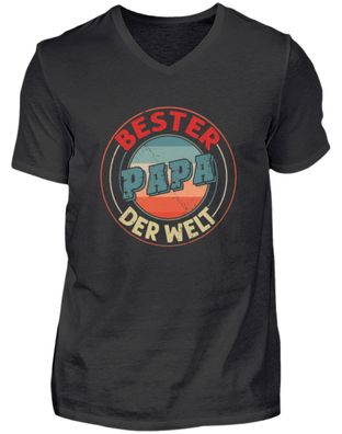 BESTER PAPA DER WELT - Herren V-Neck Shirt