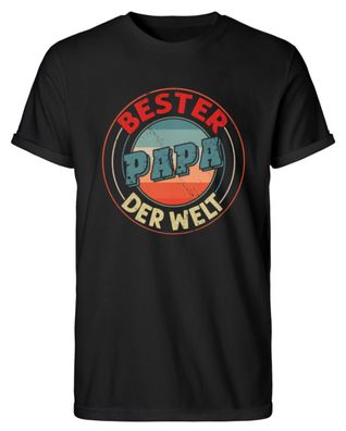 BESTER PAPA DER WELT - Men Rollup Shirt-G5M0O74Y