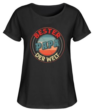 BESTER PAPA DER WELT - Damen RollUp Shirt
