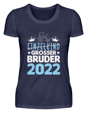 Einzelkind Grosser BRUDER 2022 - Damen Premiumshirt