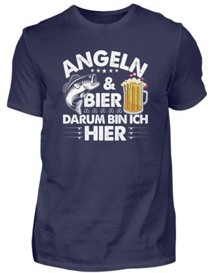 ANGELN&BIER DARUM BIN ICH HIER - Herren Premiumshirt