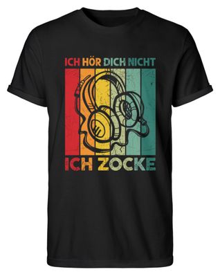 ICH HÖR DICH NICHT ICH ZOCKE - Herren RollUp Shirt