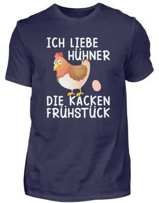 ICH LIEBE HÜHNER DIE KACKEN Frühstück - Herren Premiumshirt