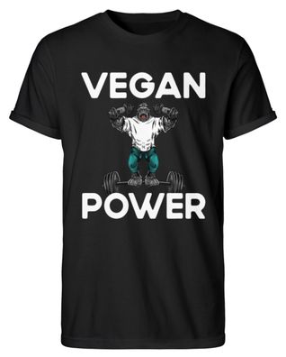 VEGAN POWER - Herren RollUp Shirt