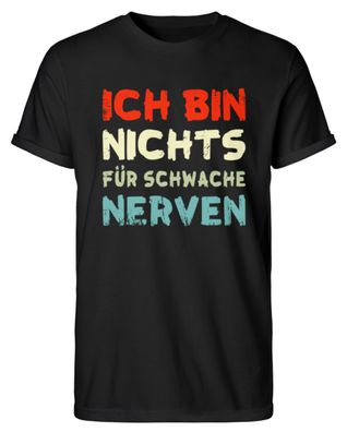 ICH BIN NICHTS FÜR Schwache NERVEN - Men Rollup Shirt-50S0OLT6