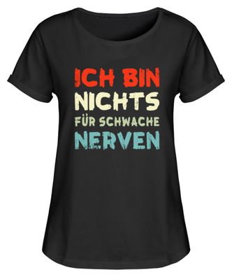 ICH BIN NICHTS FÜR Schwache NERVEN - Women Rollup Shirt-50S0OLT6
