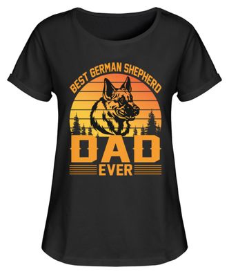 BEST GERMAN Shepherd DAD EVER - Women Rollup Shirt-F3758GZF