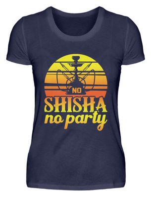 NO SHISHA no party - Damen Premium Shirt-OM1CEK5P