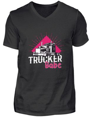 Trucker babe - Herren V-Neck Shirt