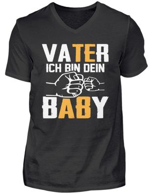 VATER ICH BIN DEIN BABY - V-Neck Herrenshirt-15F0AEQR