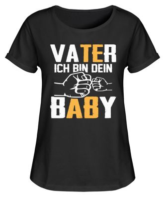 VATER ICH BIN DEIN BABY - Women Rollup Shirt-15F0AEQR