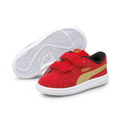 Puma Smash v2 SD V Inf Low Top Kinder Schuhe Sneaker 365178 High Risk Red Rot