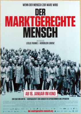 Der marktgerechte Mensch -Original Kinoplakat A3 - Doku v. Leslie Franke - Filmposter