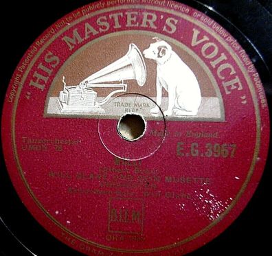 WILL GLAHÉ "Auf der Harmonika / Mulli" HMV 1937 78rpm 10"