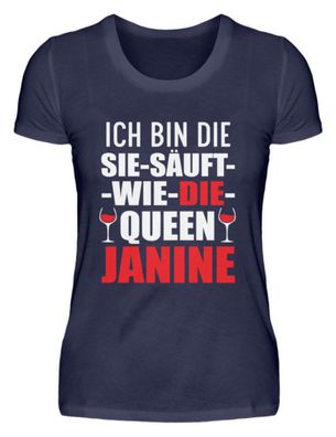 ICH BIN DIE SIE-SÄUFT-WIE-DIE-QUEEN - Damen Premiumshirt