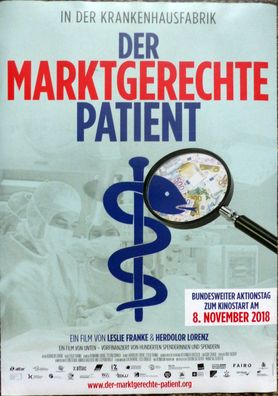 Der marktgerechte Patient -Original Kinoplakat A3- Doku v. Leslie Franke - Filmposter