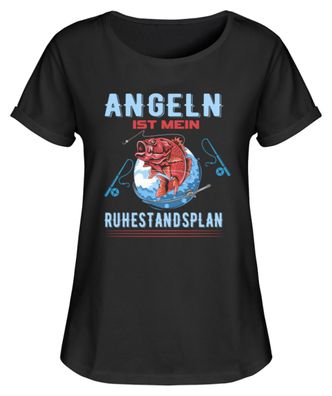 ANGELN IST MEIN Ruhestandsplan - Damen RollUp Shirt