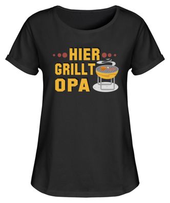 HIER GRILLT OPA - Damen RollUp Shirt