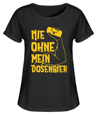 NIE OHNE MEIN Dosenbier - Damen RollUp Shirt