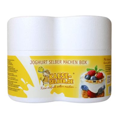 Joghurtbox Joghurtbereiter ohne Strom 2x 0,5 Liter Glas, Joghurt selber machen