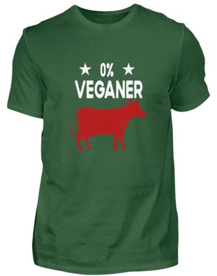 0% Veganer - Herren Shirt