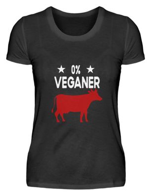0% Veganer - Damenshirt