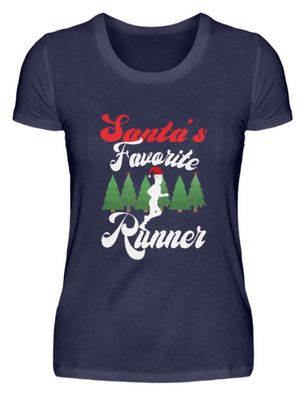 Santa's Foavorite Runner - Damen Premiumshirt